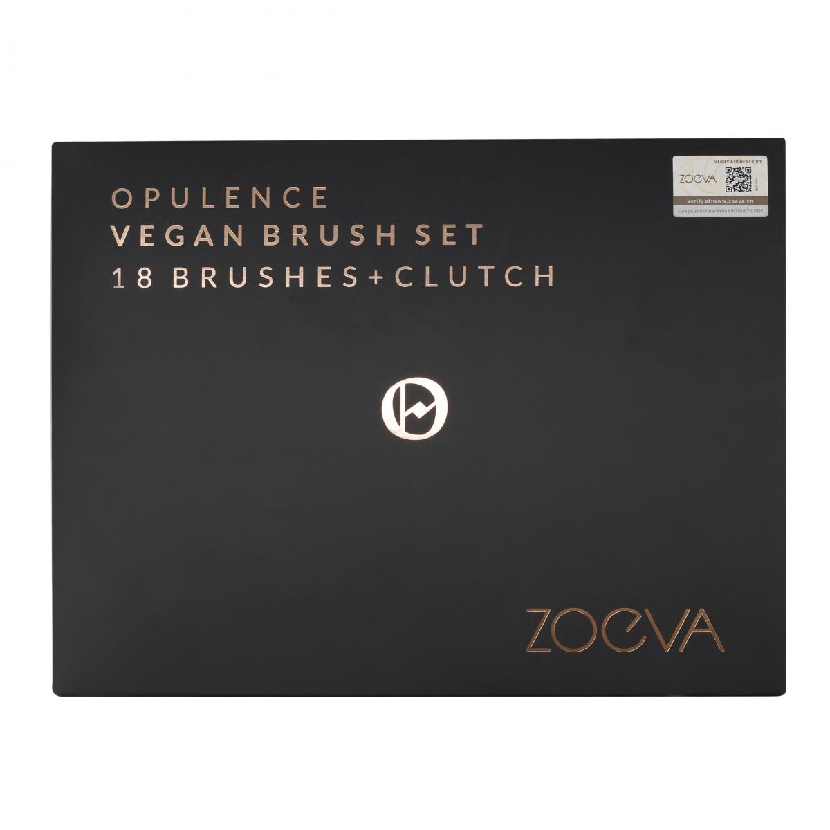 Bộ Cọ Trang Điểm Chuyên Nghiệp Cao Cấp 18 Cây ZOEVA Opulence Vegan 18 0188